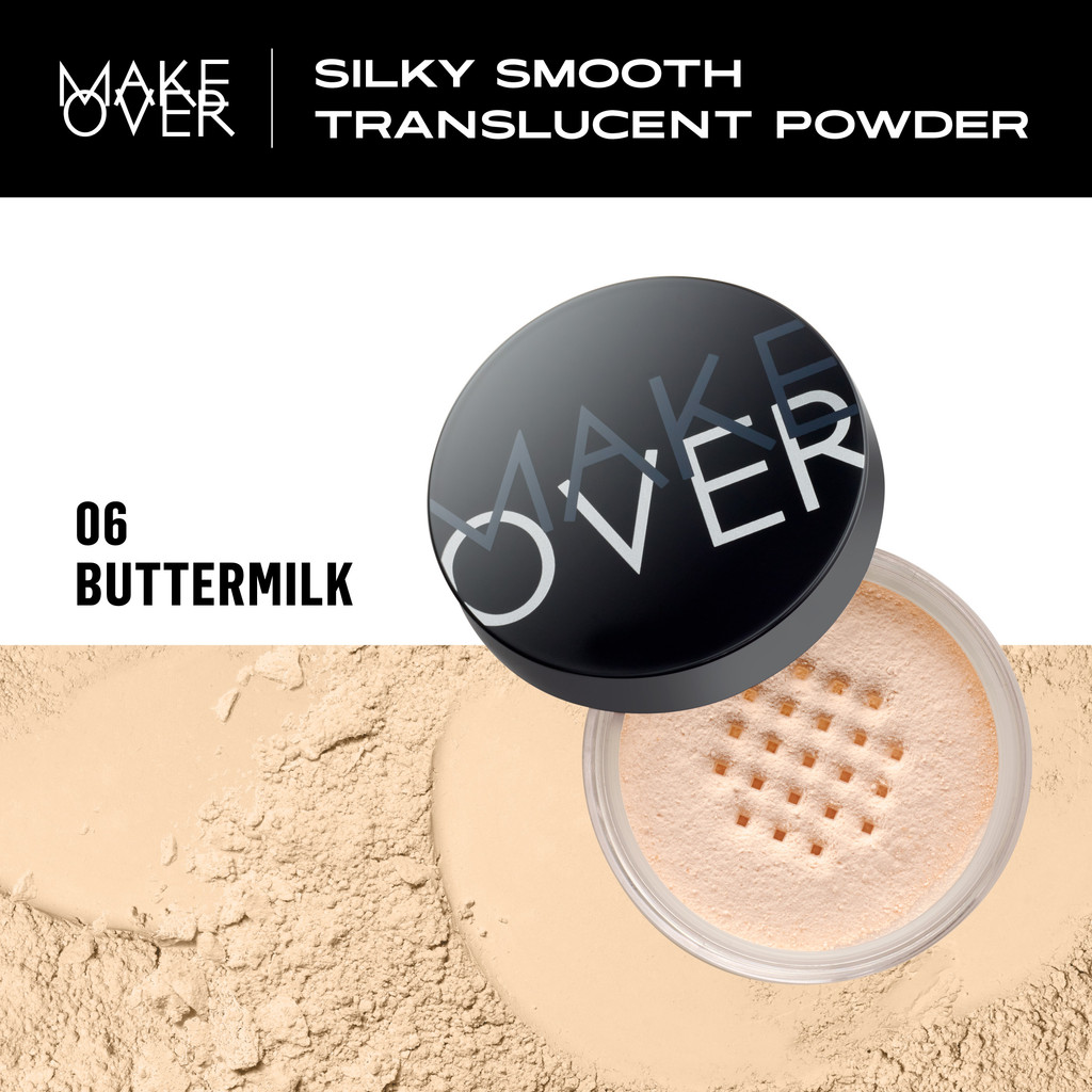 [NED Gift Not For Sale]  [01651] MAKE OVER Silky Smooth Translucent Powder 06 Buttermilk 35 g