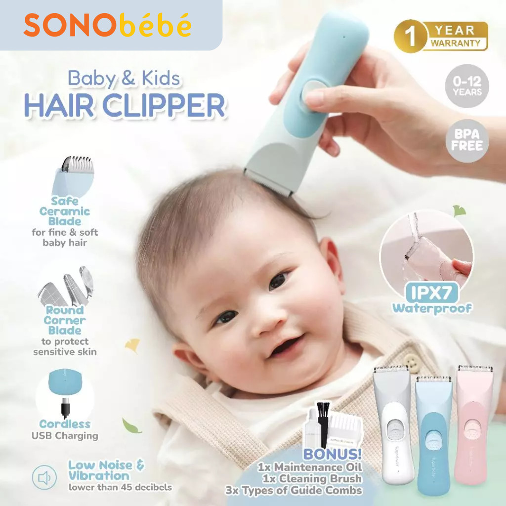 Sugar Baby Baby & Kids Hair Clipper - Alat Cukur Rambut Bayi/Portable Baby Hair Clipper