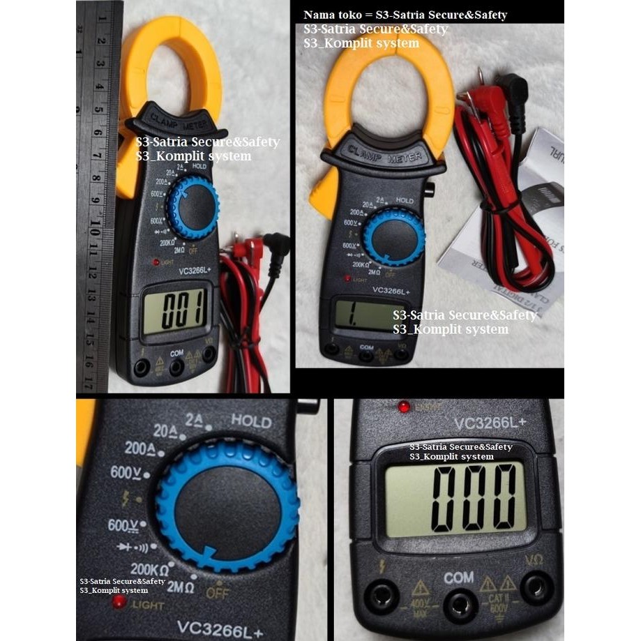 tang ampere DT3266L Digital Clamp Meter DT 3266 L listrik AC DT3266 DC