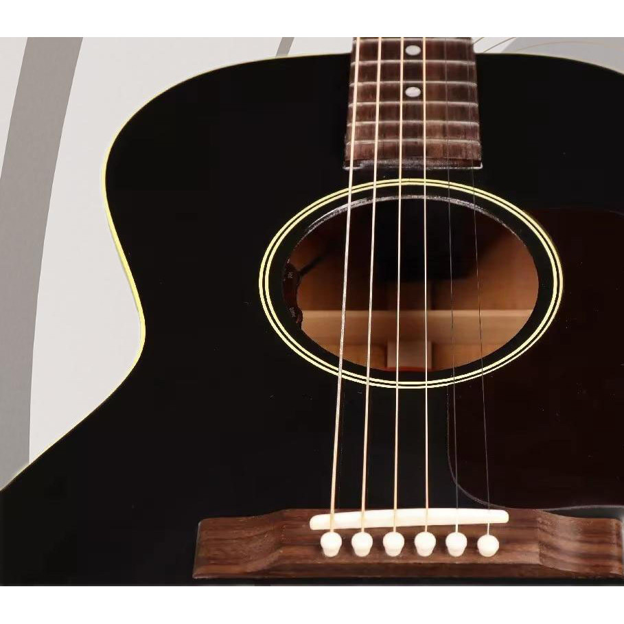 hot L00 Ebony GibsonSN 22404026 Acoustic Guitar