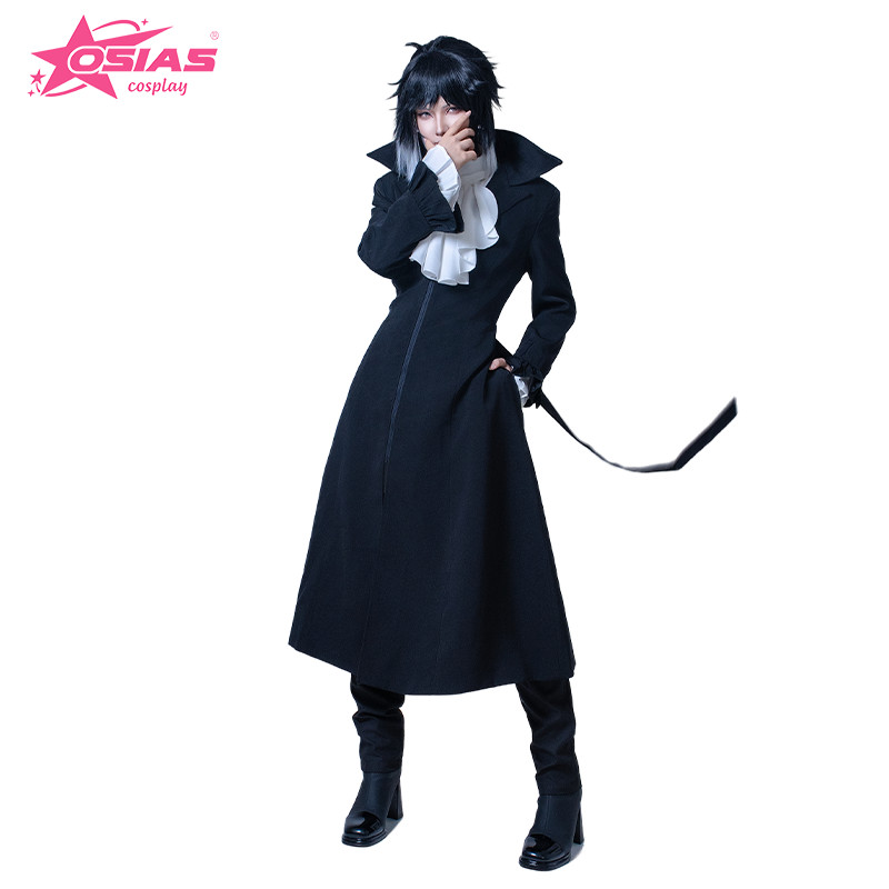 OSIAS Ryunosuke Akutagawa Cosplay Costume Set Ryunosuke Akutagawa wig Ryunosuke Akutagawa shoes  Bun