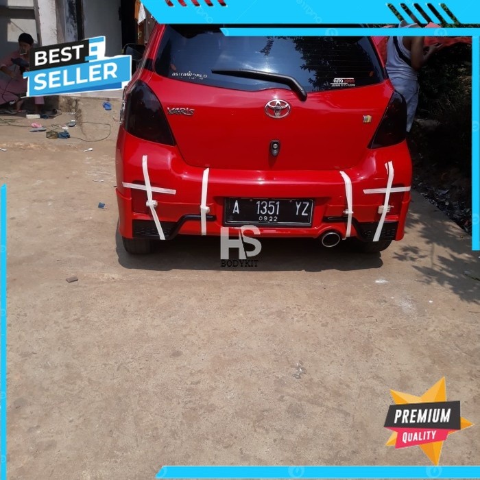 Promo Bemper bodykit Belakang Yaris Trd  2012 up Grade-A  Lentur-Tebal-Kuat