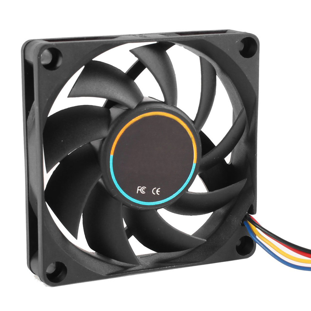 70x70x15mm 12V 4 P PWM PC Computer Case CPU Cooler Cooling Fan Black