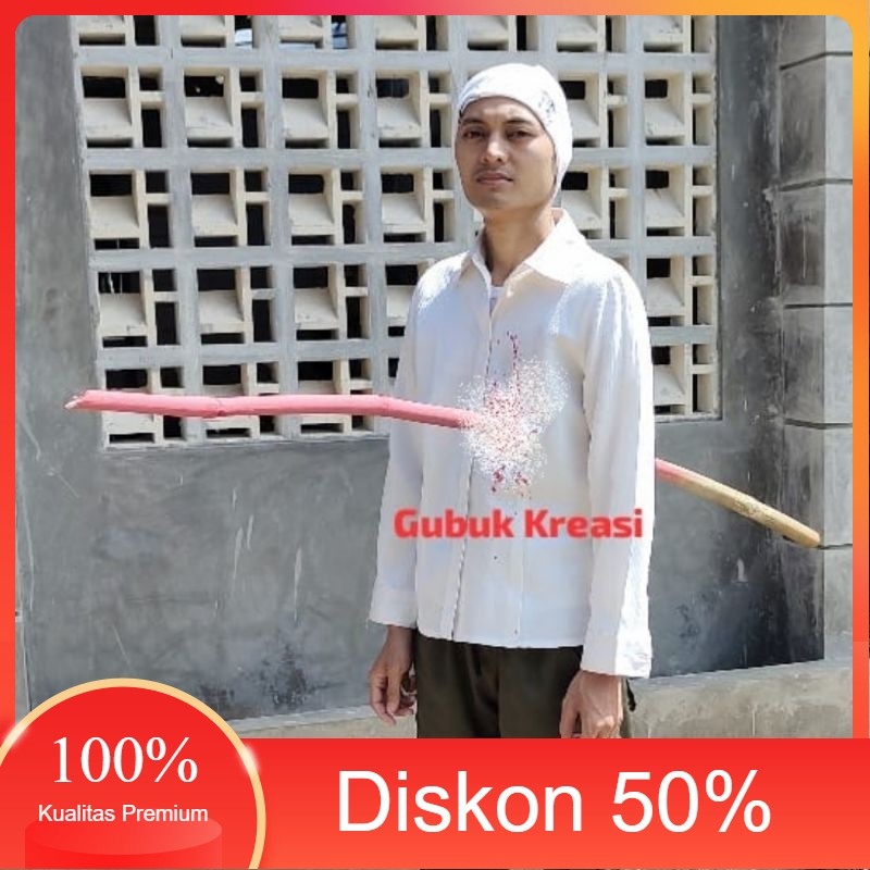 Diskon 10.10 Plat besi kostum karnaval tertusuk bambu runcing | kostum karnaval unik | kostum agustu