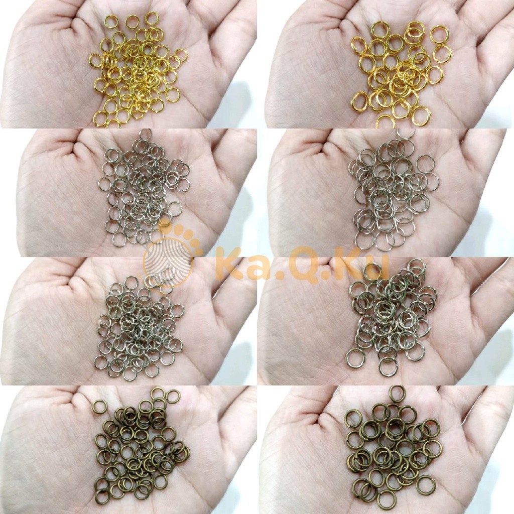 DM DM RING  MONEL KUALITAS SUPER - RING PENYAMBUNG  MONEL ANTI KARAT NIKEL BAKAR GOLD