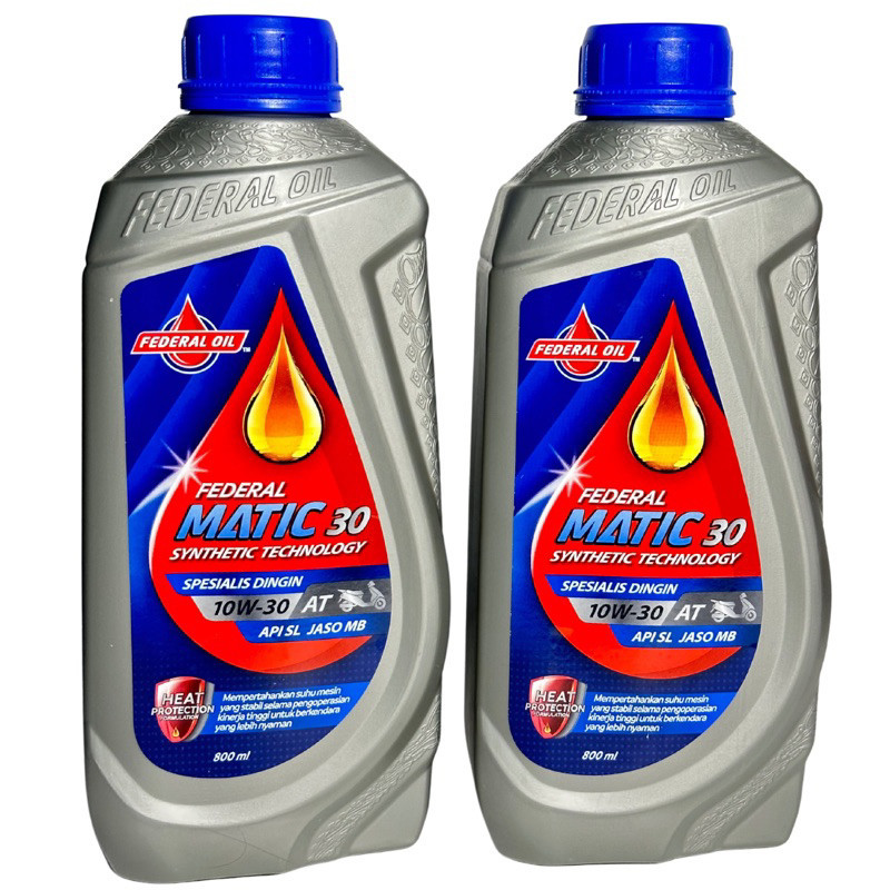 Oli Federal Matic SILVER 800ml Oli Mesin Motor Matic Federal Matic 0,8ml Original 100%