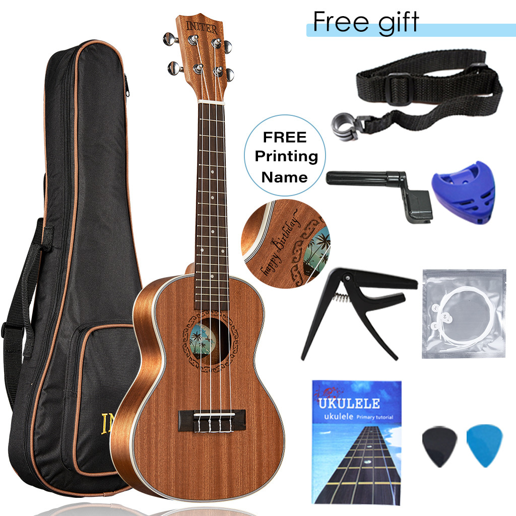 INITER High Quality 21/23/26 inch sapele ukulele concert ukelele guitar Suitable for beginner IUC-10