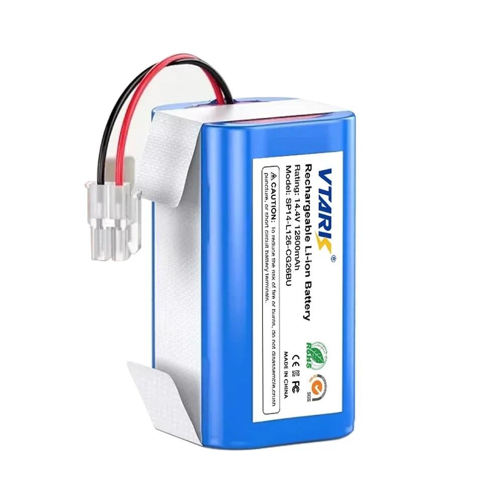 NEW 14.8V 12800mAh 14.4V 9800mAh Lithium Battery For ILIFE A4 A4s V7 A6 V7s Plus Robot Vacuum Cleane