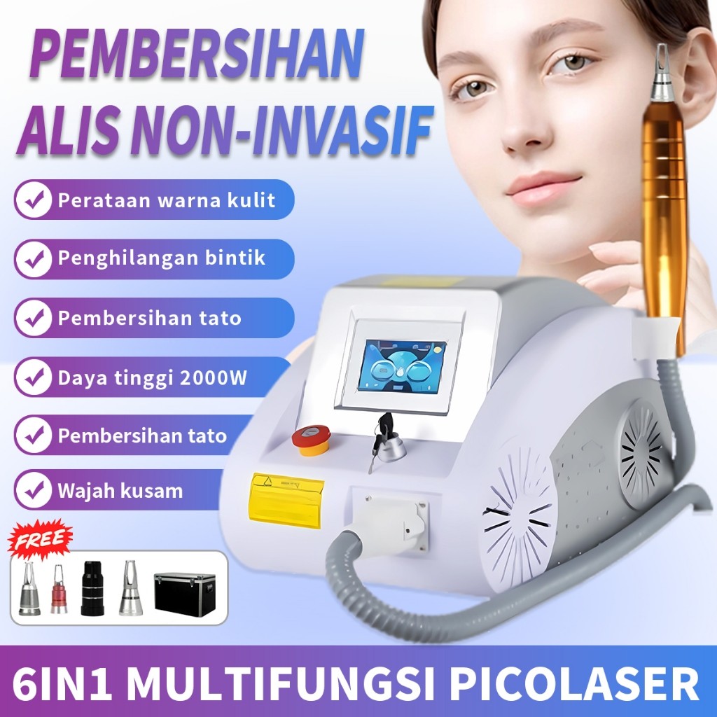Laser penghilang tato laser picosecond mesin hapus tato Penghapusan bintik/laser kecantikan wajah/al