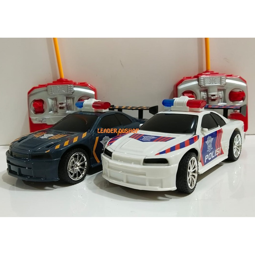 RAIDSHOP MOBIL REMOT PATROLI POLISI MODEL NISSAN GTR SKYLINE RC CAR REMOTE CONTROL MAINAN EDUKASI