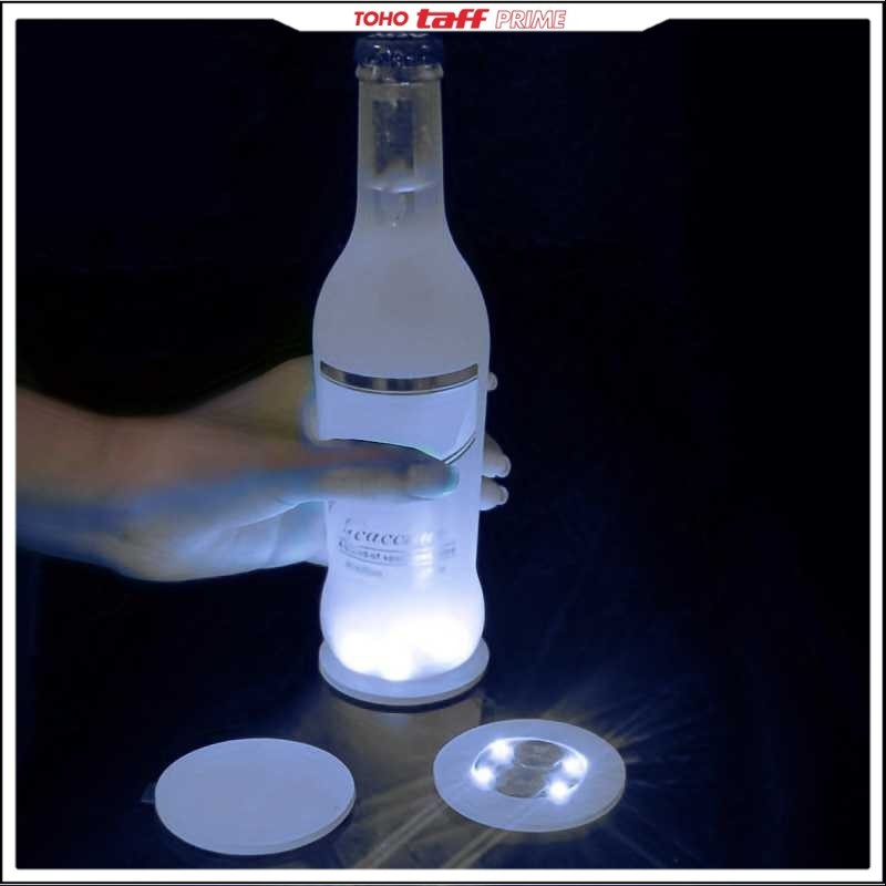 Lampu Alas Botol Wine Bottle Stickers LED Coaster Light - LG230