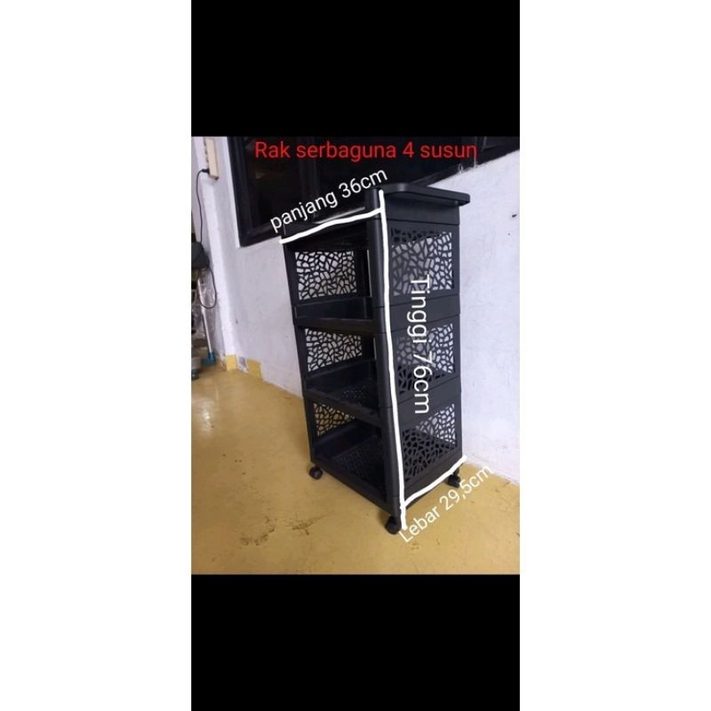 rak plastik 4 susun