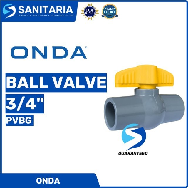 Ball Valve Pvbg 3/4" Onda/ Stop Kran Pvc Pvbg 3/4" Onda Polos