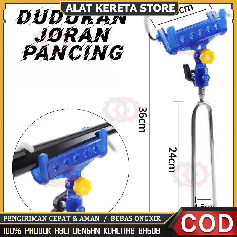 Dudukan Joran Pancing Otomatis Bracket Dudukan Joran  Penyangga Joran Pancing Adjustable 180 Derajat