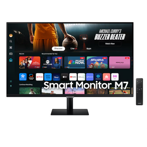Monitor Samsung Smart M7 LS32DM700UEXXD 32 Inch 4K UHD USB-C 65W HDR10 Smart TV Monitor