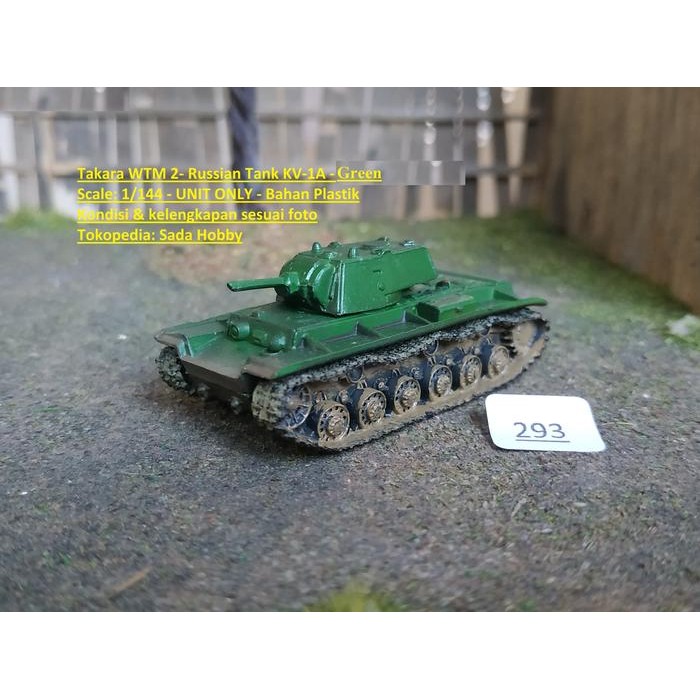 DCT... Takara WTM 2 Russian Tank KV-1A Green Loose