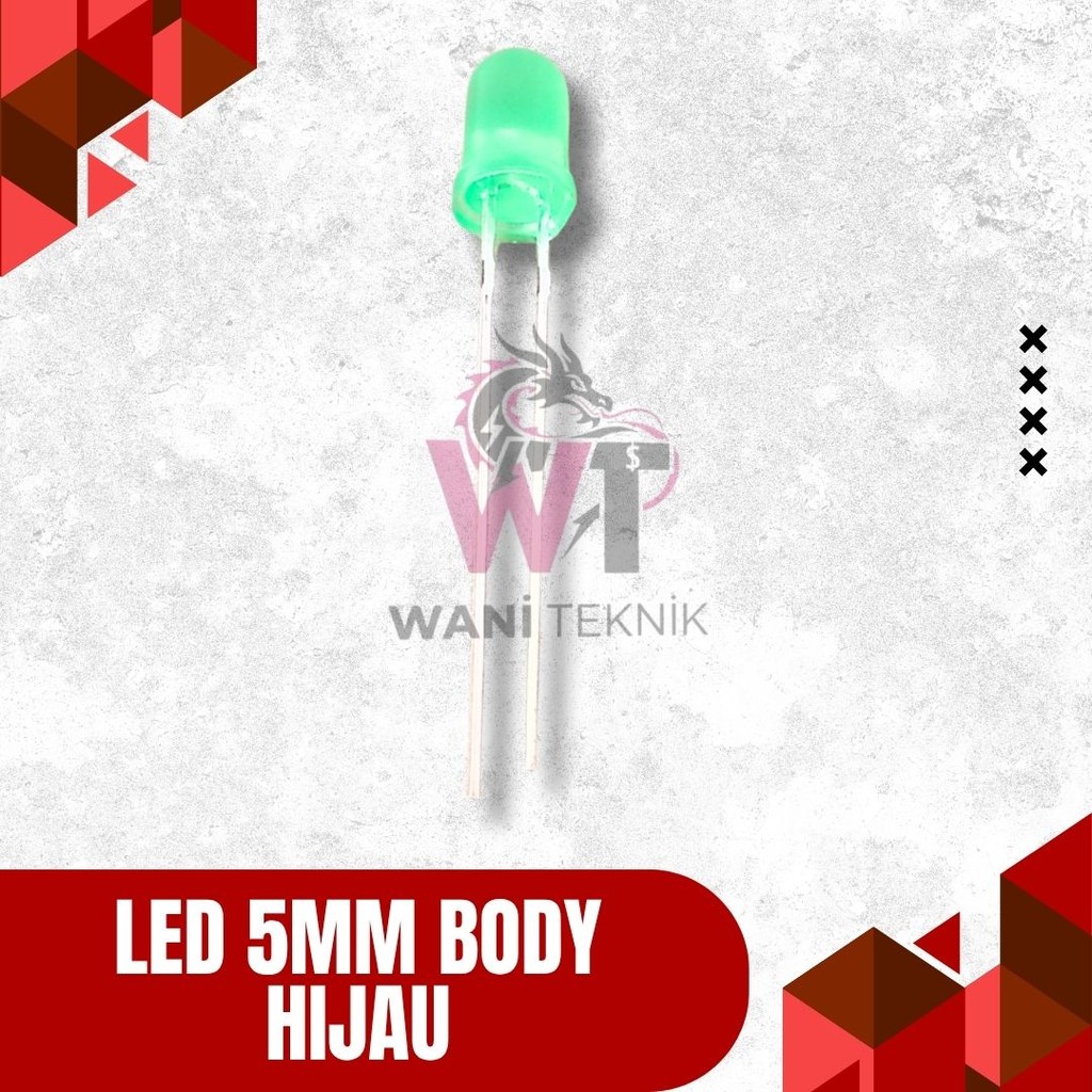LED 5MM Body Hijau – Lampu LED Warna Hijau Terang