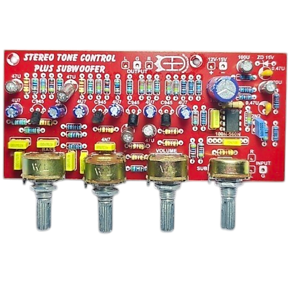 Tone control Stereo 4 Potensio Tone 4 pot stereo subwofer