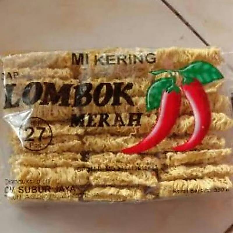 Mie kering cap Lombok merah mie bakso mie ayam