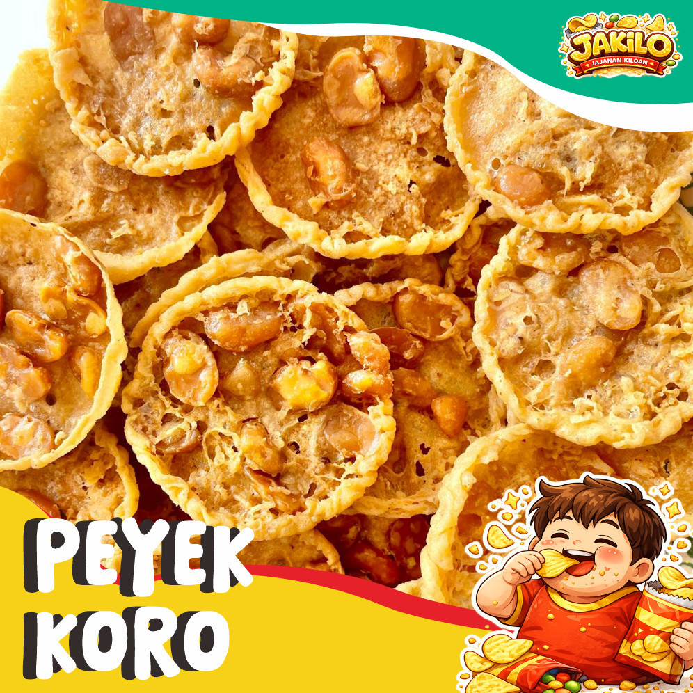 Peyek Kacang Koro Mini 200gr Rempeyek Koro Bulat Khas Magelang - Aneka Camilan Magelang