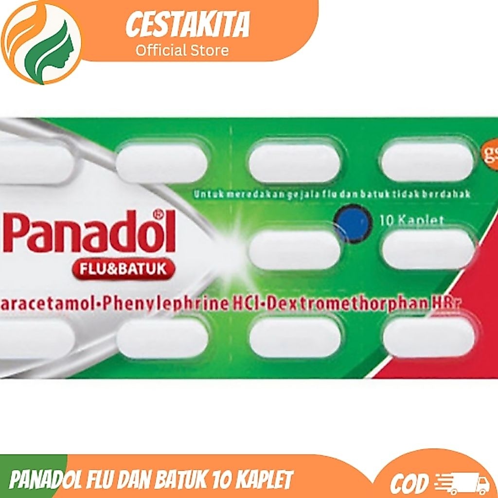 Panadol Flu dan Batuk 10 Kaplet