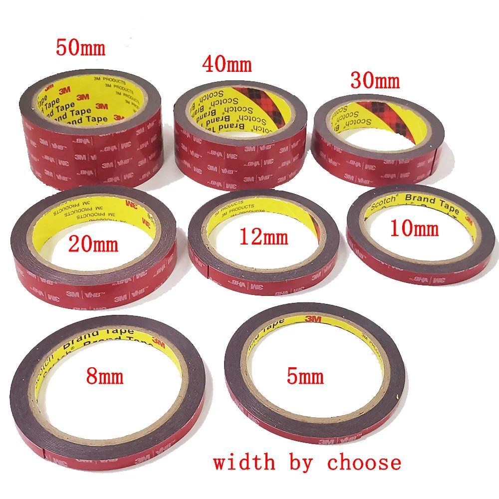 free shipping 0.64mm x 3meter Car Special Double-sided Tape V HB Black Strong Tape DOUBLE SIDE TAPE 