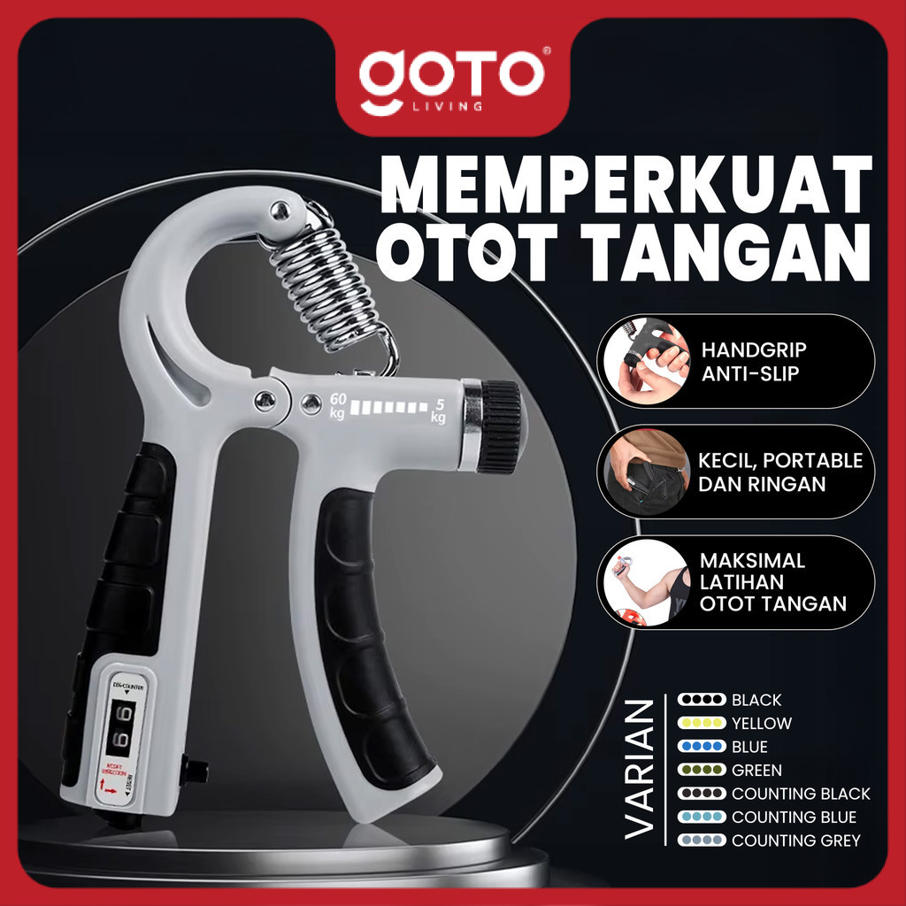 Goto Xander Handgrip Alat Fitnes Gym Olahraga Otot Tangan Hand Grip