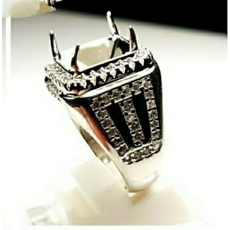 ring emban perak bangkok full zircon