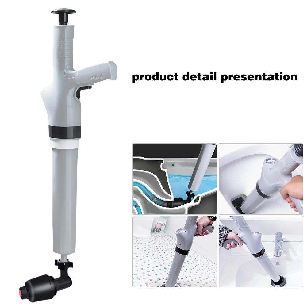 Bathroom Toilet Air Drain Blaster Plunger High Pressure Sink Dredger Cleaner