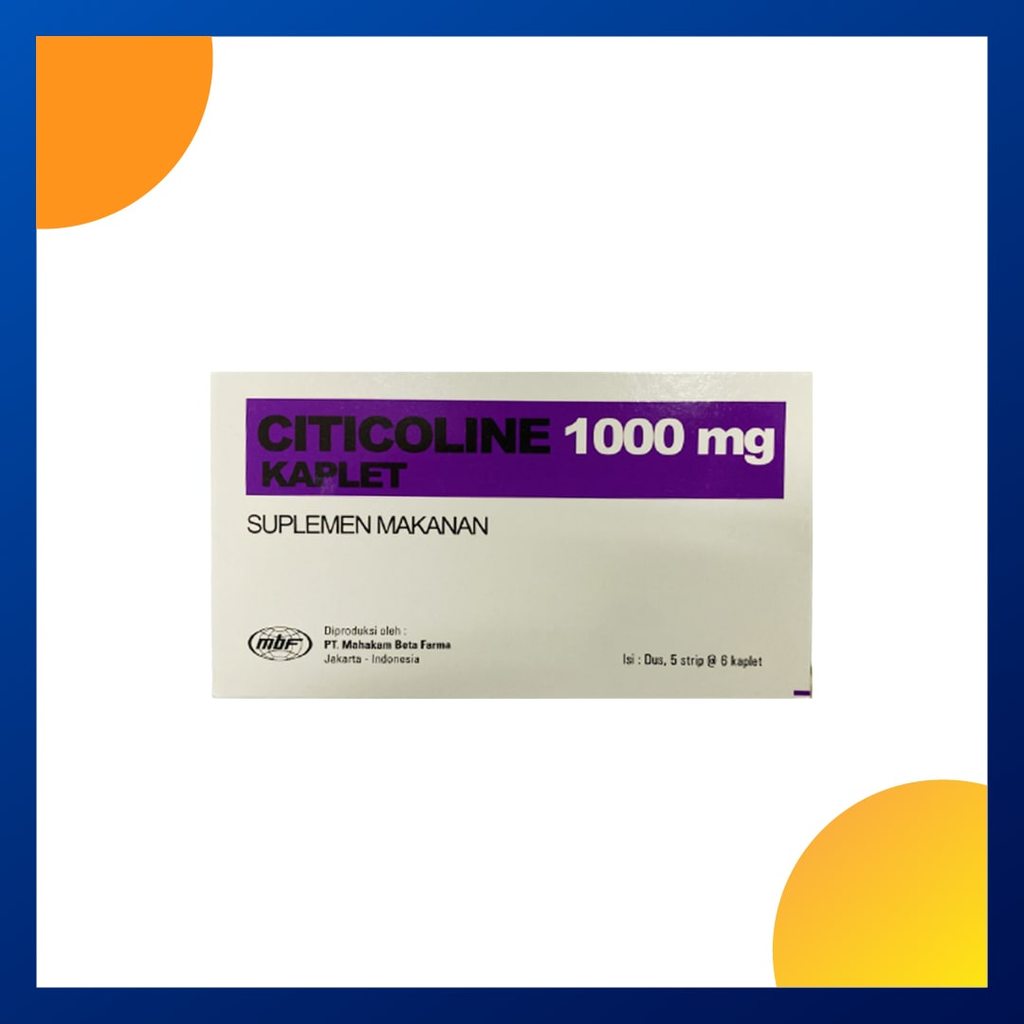 Citicoline Mahakam 1000 Mg Box 30 Kaplet
