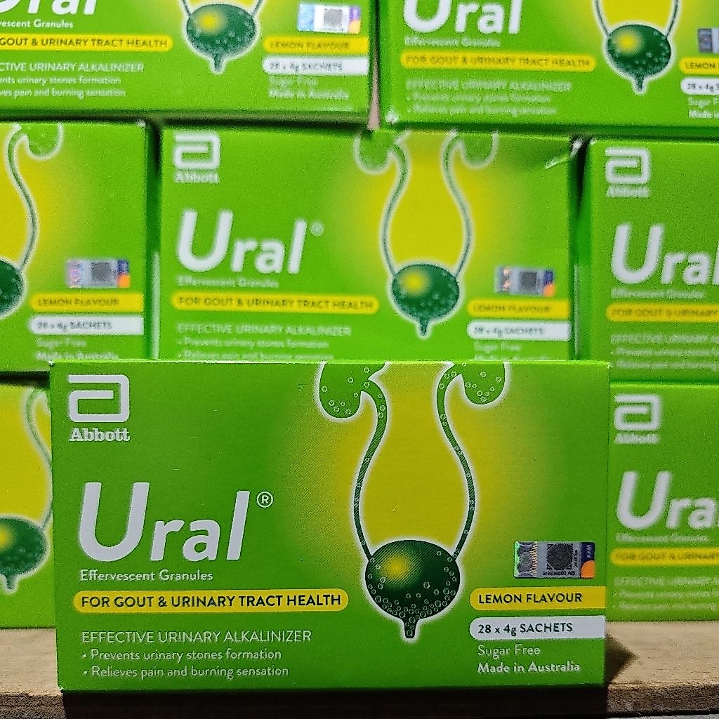 ural effervescent granules 28sac x4gr exp 10/2027