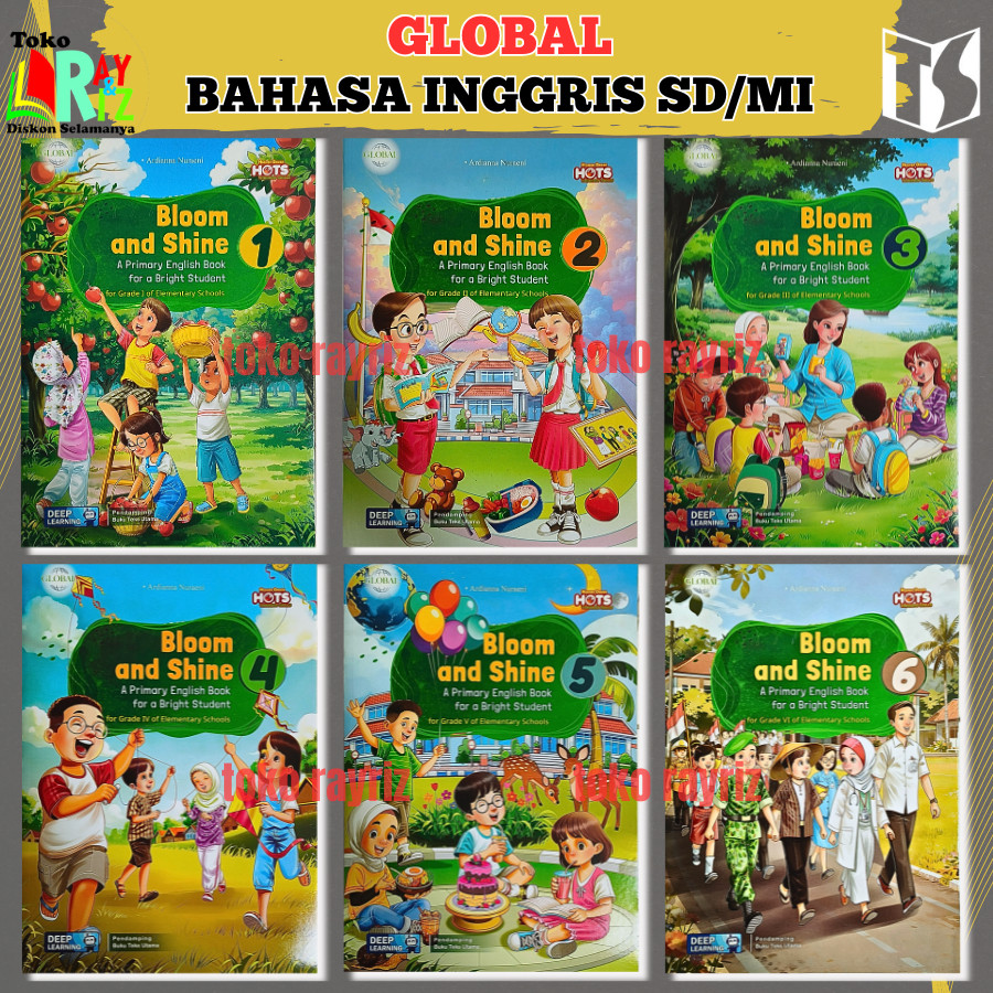 [ TIGA SERANGKAI ] Buku Bahasa Inggris Kelas 1 2 3 4 5 6 Deep Learning SD / Bloom And Shine SD / Ing