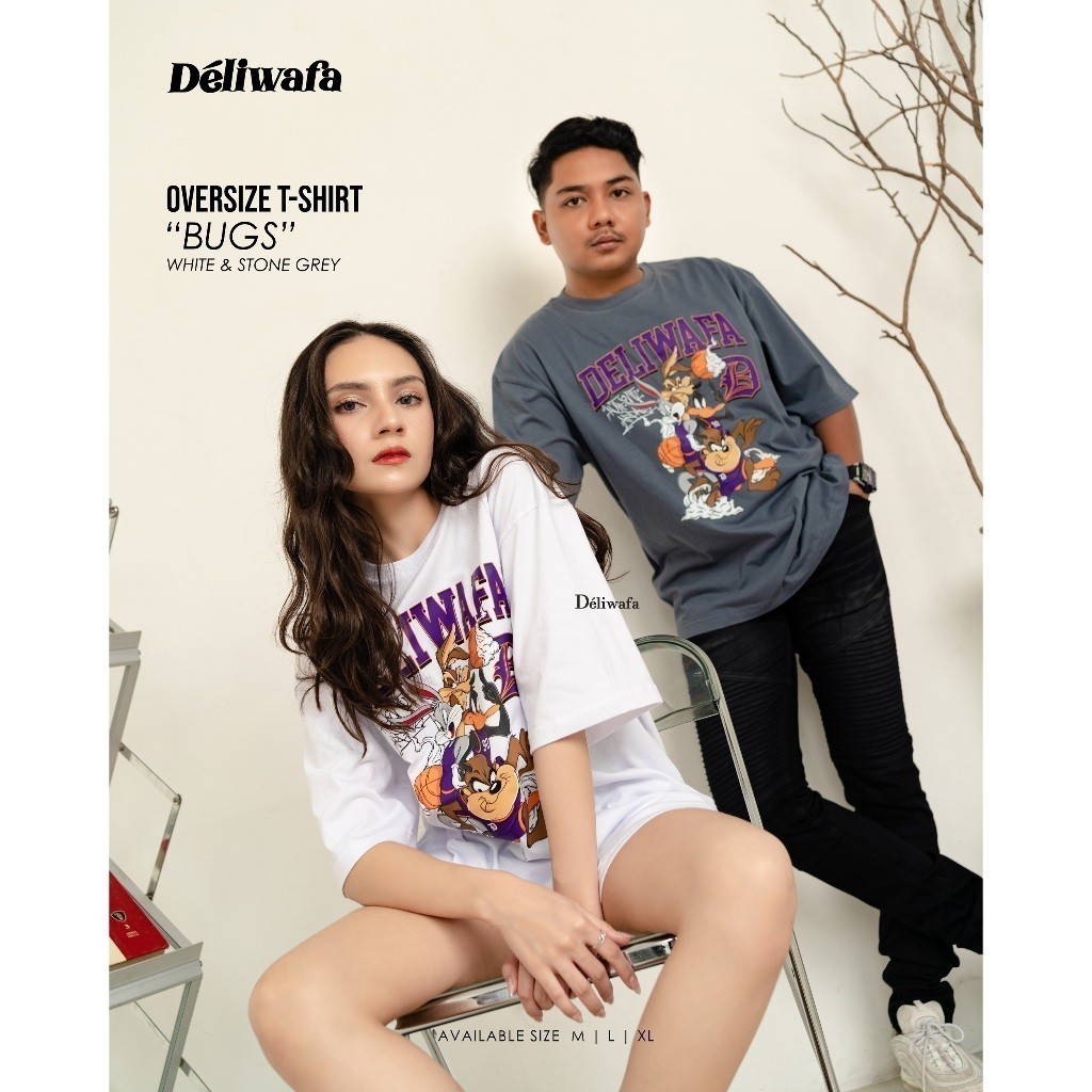 [spot] Original Deliwafa - Bugs | T-Shirt Unisex Short Sleeved Kaos Pendek Lengan