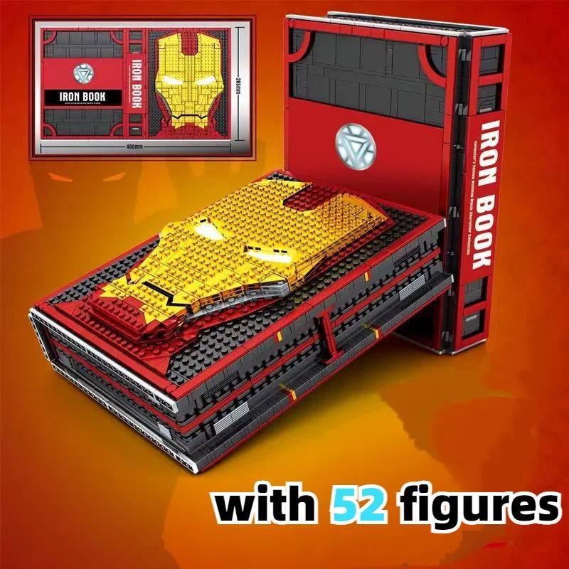New product Iron Man Memorial Handbook Building Blocks Book with 52 figures Models Building Blocks T