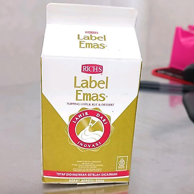 [ BACA DESKRIPSI ]Whipping Cream Richs Label Emas 500 Gram/ Whipping Cream Richs Label Emas 975 Gram