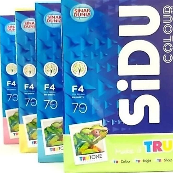 Kertas Hvs F4 Folio Warna 70 Gr Sidu Kertas Fotocopy