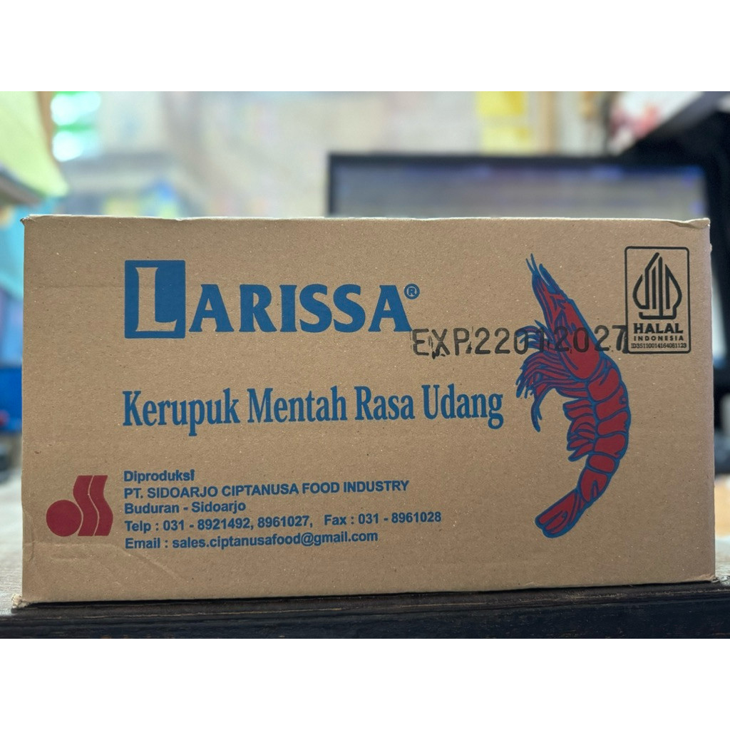

Kerupuk Larissa 500 gram @ 10 bks / 1 Dus