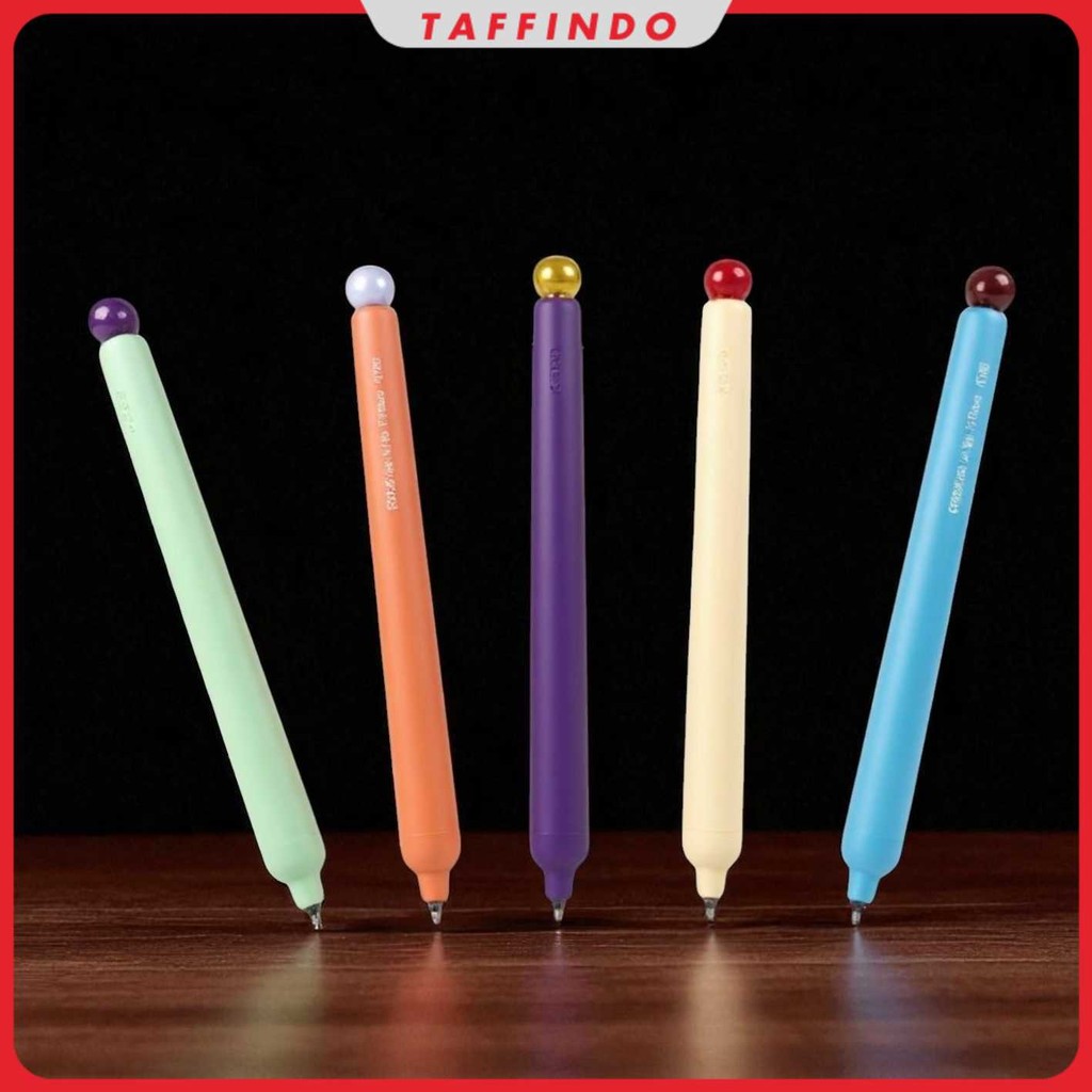 

Kaco Popup Pena Pulpen Gel Quick Dry Black Ink Vintage 0.5mm 5 PCS - K1062