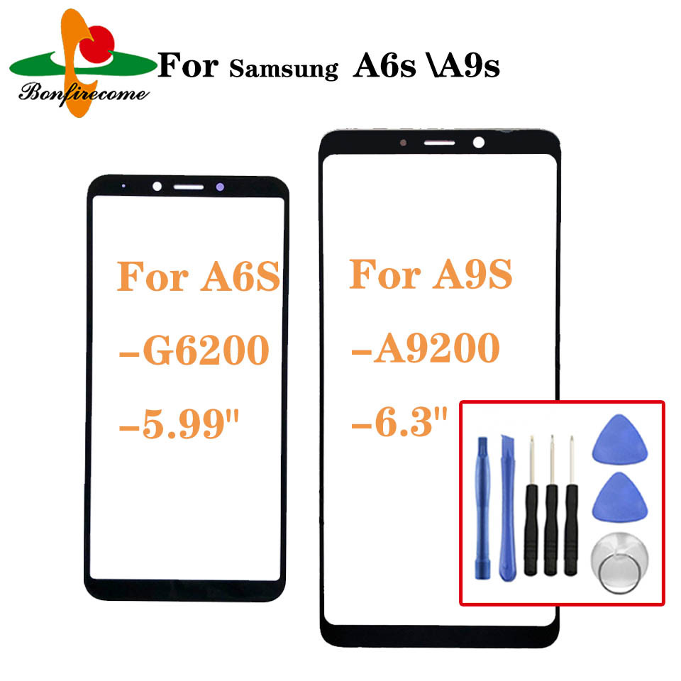 For Samsung Galaxy A6S G6200 SM-G6200 A9s A9200 SM-A9200 Front Outer Glass Lens Tou  Screen Lens Rep