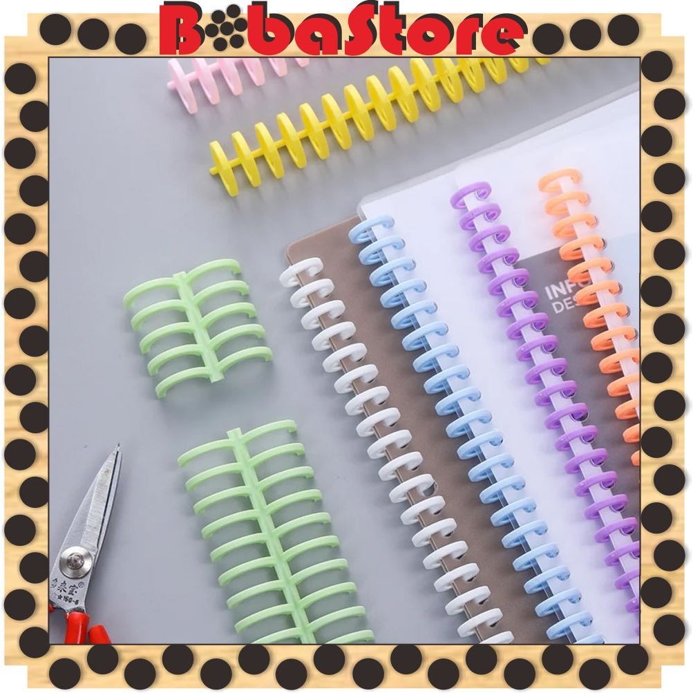 

⭐Bobastore⭐ Ring Binder Plastik Spiral 30 Lubang Untuk Loose-leaf paper A4 B5 A5 A6 A7 S113
