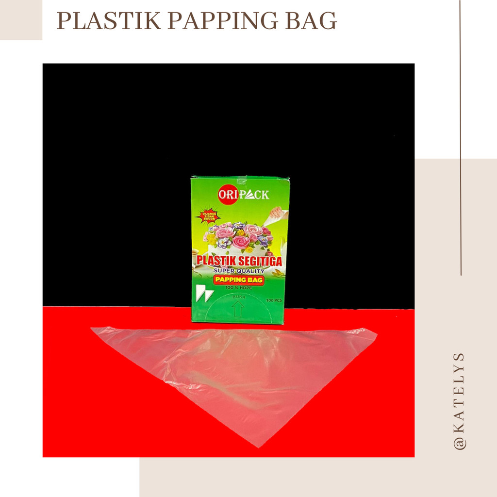 Plastik Segitiga Pipping Bag Ekonomis | Plastik Segitiga Kue | Plastik Dekorasi Kue