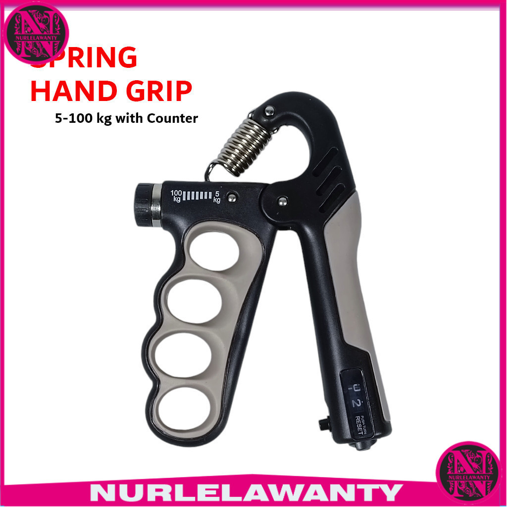 

- ORMIY Spring Hand Grip Finger Power Exercise 5-100kg Digital Counter - 620WLQ -