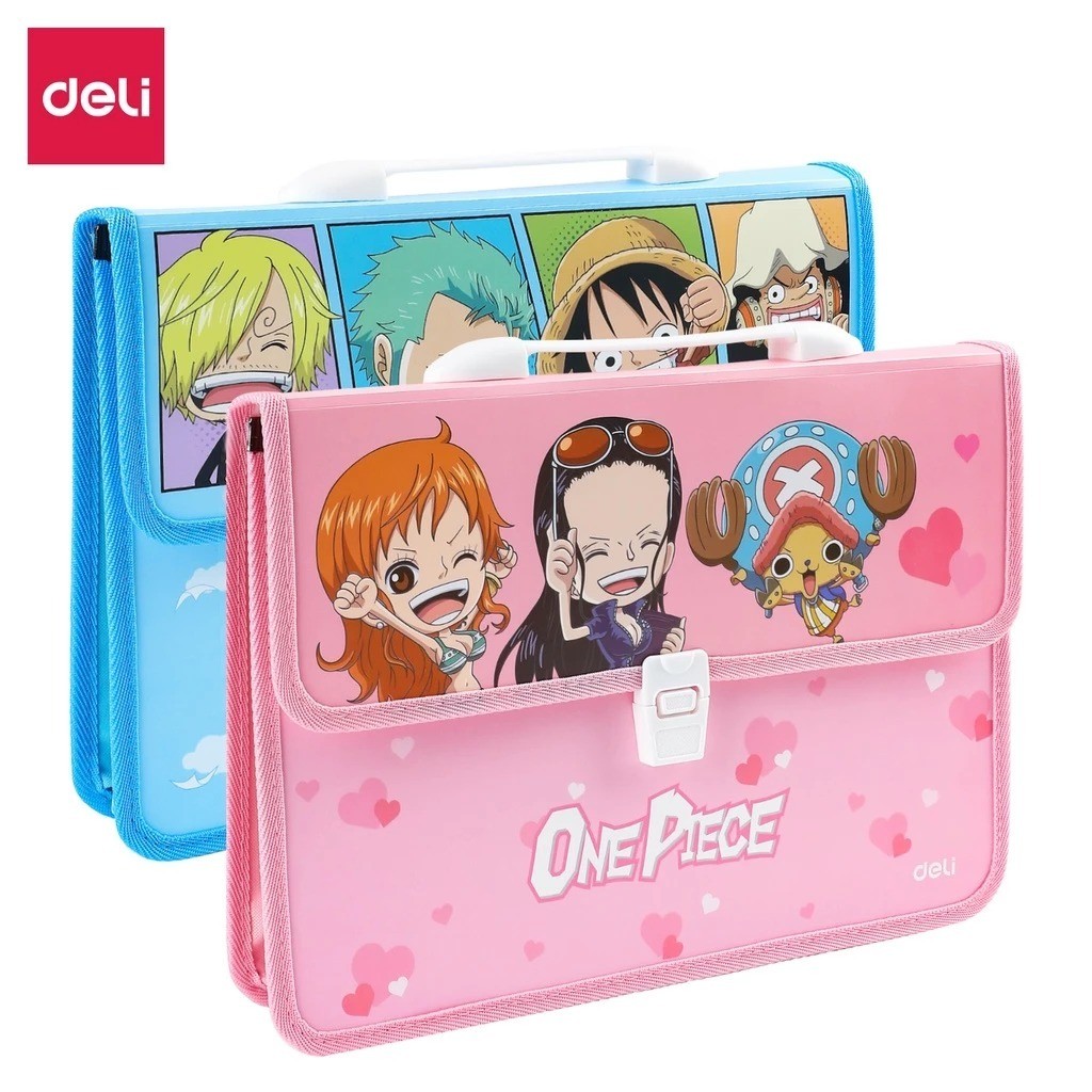 

Deli One Piece School Briefcase / Tas Dokumen A4 Lucu Kartun One Piece Multifungsi EF620