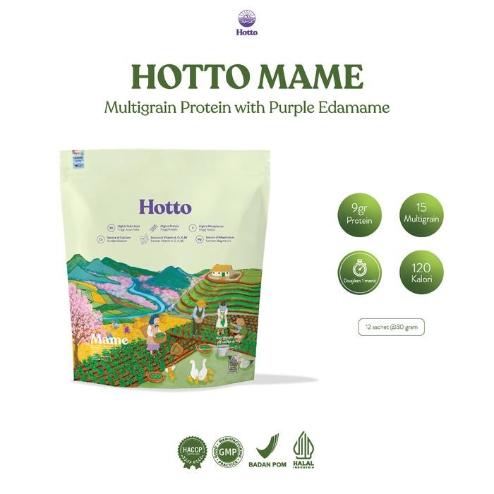 

PROMO! Hotto Mame Protein Multigrain with Edamame - 1 Pouch isi 12