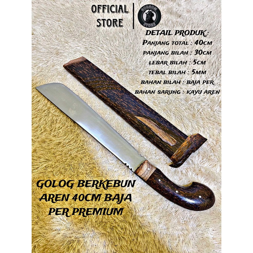 GJ GOLOK ASLI CIBATU golok kerja kebun pemotong bambu bahan baja per full tank asli cibatu