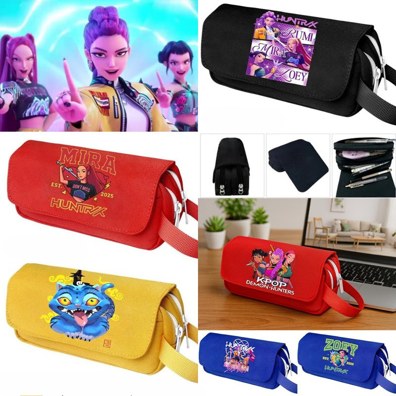 

Kawaii Demon HHunter Pencil Case Pen Bag for Girl Back to School Pouch Aesthetic Demon Bag Stationery Holder