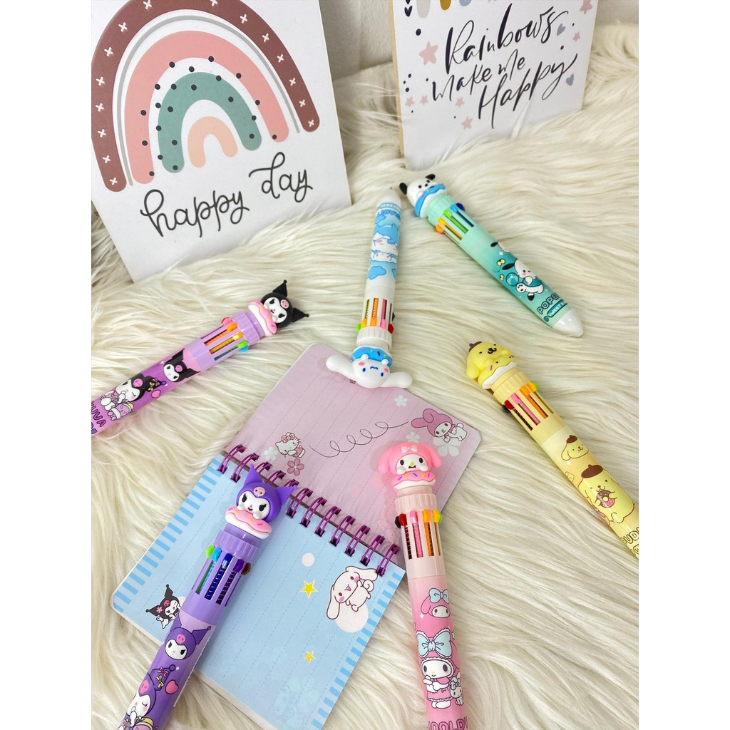 

Pena KARAKTER Sanrio Kuromi Cinnamoroll Pompurin Melody Pochacco alat tulis anak anak sekolah AT050