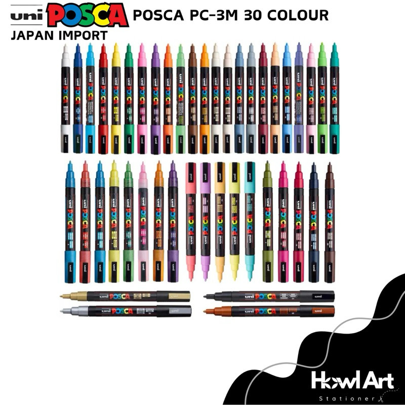 

New UNI Posca PC-3M 30 Colour Paint Acrylic Marker Japan ImportPremium
