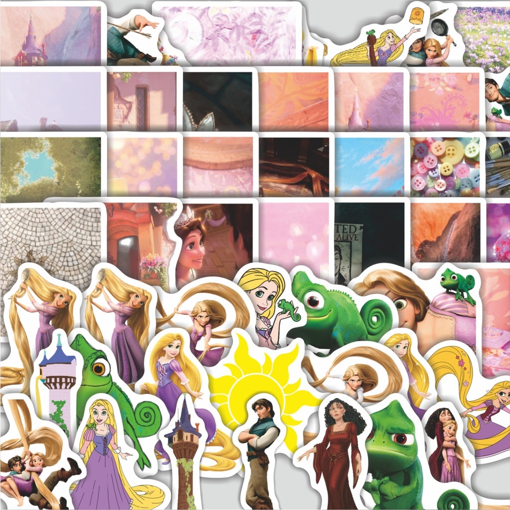 

Stiker Cutting Pack Stiker Kartun Rapunzel V1 Isi 100Pcs Series Aesthetic Lucu Keren Untuk Koper Bahan Vynil
