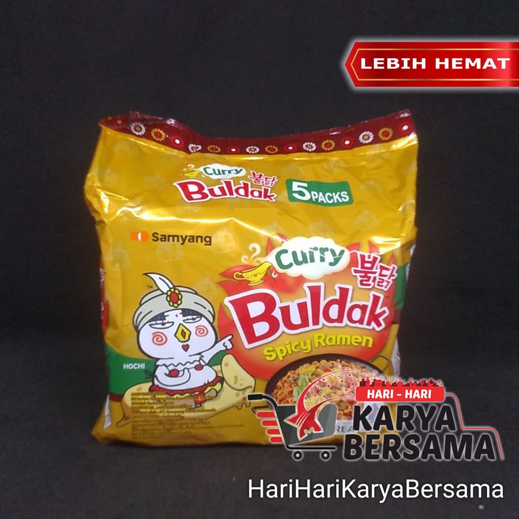

MIE INSTAN MI GORENG SAMYANG CURRY BULDAK SPICY RAMEN AYAM PEDAS & KARI PACK 5'S X 140GR